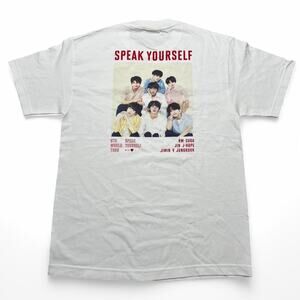 Y2K BTS OFFICIAL SPEAK YOURSELF WORLD TOUR Sz M / L BTS Speak Yourself white